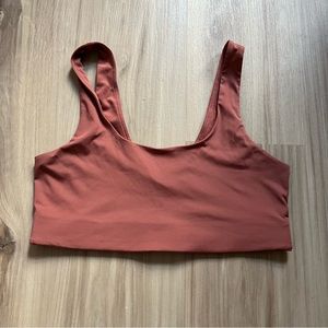 Girlfriend Collective Scoop Bralette in Rose